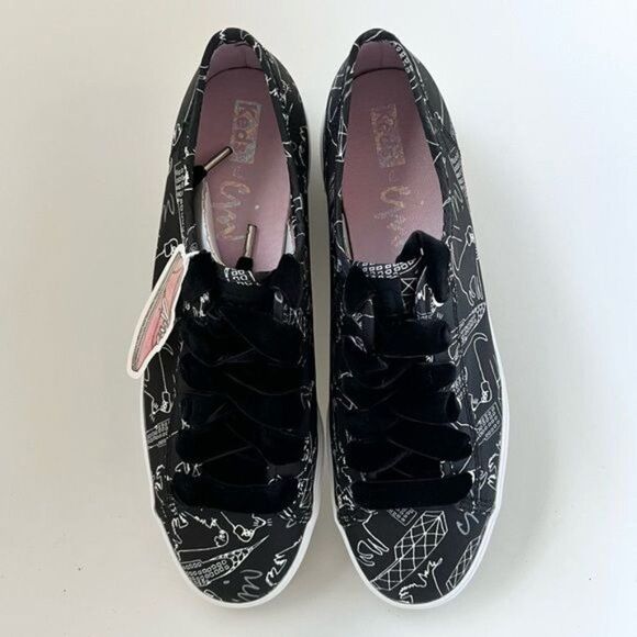 Keds Triple Kick CJW Silk Signature Print Sneakers Black US 7.5 - Picture 3 of 10